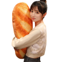 Plyspude 70 cm i form af franskbrød Stor hyggelig baguette Maddekoration Soveværelses Sovekammerat til børn og voksne 3