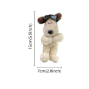 Plyszowy pies pilot dekoracja do auta na dźwignię wycieraczki lub kierunkowskazu wewnętrzna ozdoba pluszowa figurka 1