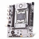Płyta główna 215 x 190 mm z gniazdem LGA 2011-3 i chipsetem X99 dla Intel Xeon E5 z 4 slotami DDR4 do 128 GB i M.2 NVMe w białym kolorze 3
