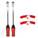 Pneumatic Tyre Lever 295x35mm and 145mm Steel Wheel Change Tool Rim Protector Professional Car and Motorcycle Repair Set 1