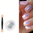 Pó arco-íris para unhas 1 unid Efeito pérola Pigmento suave para nail art Brilho espelhado Manicura 1