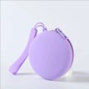 Poche pour friandises pour chiens avec fermeture éclair et attache pour suspendre 9 cm Forme ronde plate pour la poche Retient les odeurs 3