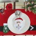 Pochette de Noël pour couverts 6 pcs 2