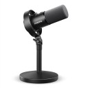 Podcastový dynamický mikrofon USB a XLR 192 kHz 24 bit so stolným stojanom a redukciou šumu čierny pre tvorbu obsahu a domáce štúdio 1