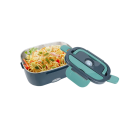 Podgrzewacz do żywności elektryczny 1,5 l 60 W Przenośny lunchbox do samochodu i domu Wkład ze stali nierdzewnej Kable 12V/24V/220V Torba termiczna 5