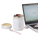 Podgrzewacz do żywności ze stali nierdzewnej 600 ml, 5 V/12 V/24 V, USB, elektryczny, przenośny pojemnik na lunch, podgrzewacz piknikowy, 10 W, kompaktowy pojemnik z pokrywką 3