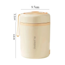 Podgrzewacz do żywności ze stali nierdzewnej 600 ml, 5 V/12 V/24 V, USB, elektryczny, przenośny pojemnik na lunch, podgrzewacz piknikowy, 10 W, kompaktowy pojemnik z pokrywką 6