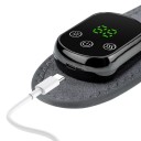 Podgrzewana orteza na nadgarstek 5 poziomów temperatury 3 tryby wibracji 37,5 x 9 cm wyświetlacz LCD ładowanie USB-C bateria 1800 mAh automatyczne 3