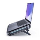Podkładka chłodząca pod notebook z turbo wentylatorem 2400 obr./min, wyświetlacz LCD, 7 pozycji nachylenia, 14–19,3", RGB, czarno-czerwona, do gier 4