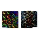 Podkładka do druku 3D PEY Colorful Flake-Stars 257 x 257 mm obustronna Stalowy arkusz Czerno-tęczowy Bambu Lab X1 P1 A1 dla PLA 1