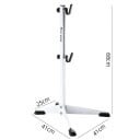 Podlahový stojan na bicykel WEST BIKING so štyrmi háčikmi 68 x 25 x 41 cm z železa biely do dielne na opravu aj parkovanie bicykla 2