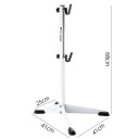 Podlahový stojan na jízdní kolo WEST BIKING se dvěma háčky 68 x 25 x 41 cm ze železa bílý do dílny na opravu i parkování kola 2