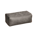 Podlouhlá malá sedačka taburet bez náplne 30 x 62 x 23 cm umelá koža retro štýlová podnožka opierka nôh do obývacej izby 1