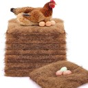 Podložka do hnízda pro slepice z kokosových vláken s absorpcí vlhkosti 25 x 25 cm přírodní hnědá pro kuřata a snášku vajec 2