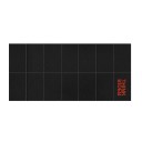 Podložka pod cvičebné stroje skládacia tlmiaca 160 × 75 × 0,6 cm PVC čierna protisklzová vodoodolná pre domáce fitness 1