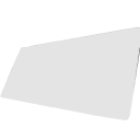 Podložka pod myš a klávesnici 300 x 600 x 2 mm Velká herní podložka na celý stůl Bílá jednobarevná Na počítač i notebook do kanceláře 1