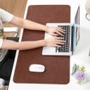 Podložka pod myš a klávesnicu 30 x 60 cm Umelá koža polyuretán a polyester Ochrana stola pod notebook i počítač do kancelárie a domácnosti 6
