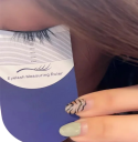 Podložka professionale per la misurazione della lunghezza delle ciglia 3–21 mm Righello cosmetico bianco per ciglia finte Base per allungamento delle ciglia 2