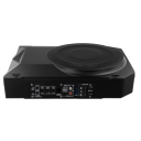 Podofo ultra tynd subwoofer til bil 1000 W aktiv under sæde bas højttaler med forstærker 28 x 20 x 7,5 cm sort 12 V 2,8 Ω 2