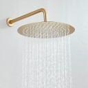 Podomítkový sprchový systém 2cestná batéria Dážďová sprcha 20 cm Rukoväť sprchy Hadica 150 cm Páková Kartáčovaná zlatá Do kúpeľne 2