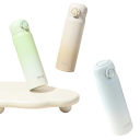 Podróżny termos z zamykanym wiekiem na przycisk 500 ml stal nierdzewna gradientowy design przenośna butelka na napoje do pracy i w podróży 1