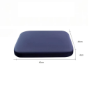 Podsedák z paměťové pěny 40x40x4 cm s bavlněným povlakem Pohodlný polštář na židli i do auta Ergonomická opora zad a sedací komfort 2