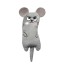 Poduszka z kocimiętką w kształcie myszy zabawka dla kota poduszka 16 x 5,5 cm urocza zabawka dla kota pluszowa zabawka do żucia poduszka do żucia dla kota 1