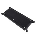 Poggiapiedi per chitarra regolabile in altezza Supporto pieghevole in metallo per il piede 4 posizioni Piastra antiscivolo nera 25,4x10,2 cm 4