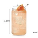 Pohár na nápoje vo forme plechovky 400 ml sklenica na limonádu výška 12,3 cm z číreho skla minimalistická sklenica pre nápoje 2
