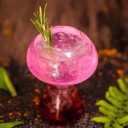 Pohár na nápoje vo tvare huby 285 ml dekoratívna sklenica výška 12,5 cm z číreho skla originálna sklenica na servírovanie koktailov 5