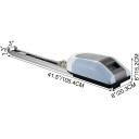 Pohon otvărător garaj 800 N șină 3 m AC 220V motor DC gri-albastru automat pentru porți secționale 2