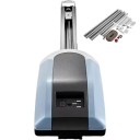 Pohon otvírače garážových vrat 1000 N kolejnice 3 m AC 220V DC motor modro šedý automat pro sekční vrata 1