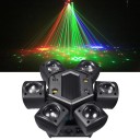 Pohyblivé LED svetlo 80 W RGB lúčové s diaľkovým ovládaním a DMX 237 x 140 mm napájanie 90-240 V čierne na párty a disco aj pódium 6