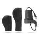 Poignée de gaz rotative pour vélo électrique Étanche Kit avec poignées en caoutchouc 80 et 120 mm Longueur 65 mm Câble avec connecteur Noir 1