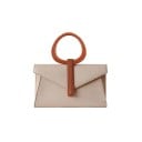 Poignée en bois pour sac à main 12,9 x 14,5 cm Poignée en bois naturel pour sacs Poignée de remplacement pour sac à main Accessoire 2