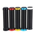Poignées de vélo 132 x 22,2 mm Poignées en caoutchouc verrouillables Antidérapantes étanches poignées douces pour guidon Vélo de montagne 1