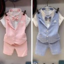 Poikavesti ja shortsit B1382 3