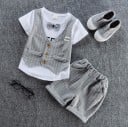 Poikien pukutyylinen setti rusetilla J1336 2
