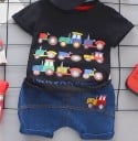 Poikien T-paita ja shortsit L1728 2