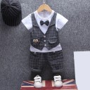 Poikien T-paita, jossa liivi ja shortsit L1141 4