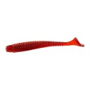 Poissons en caoutchouc ring shad 6,3 cm 1,4 g Paquet de 20 pièces Leurres souples avec sel et microcanaux Pour la pêche à la traîne 25