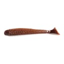 Poissons en caoutchouc ring shad 8 cm 2,6 g Paquet de 10 pièces Appâts souples avec sel et micro-rainures Pour la pêche au leurre 1