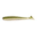 Poissons en caoutchouc ring shad 8 cm 2,6 g Paquet de 10 pièces Appâts souples avec sel et micro-rainures Pour la pêche au leurre 32