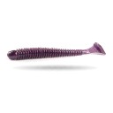 Poissons en caoutchouc ring shad 8 cm 2,6 g Paquet de 10 pièces Appâts souples avec sel et micro-rainures Pour la pêche au leurre 24