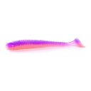 Poissons en caoutchouc ring shad 9,7 cm 4,7 g Paquet de 6 pièces Leurres souples avec sel et micro-rainures Pour la pêche aux poissons 25