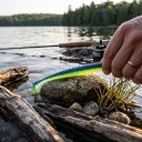 Poissons en caoutchouc ring shad 9,7 cm 4,7 g Paquet de 6 pièces Leurres souples avec sel et micro-rainures Pour la pêche aux poissons 2
