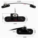 Pojistă de siguranță pentru copii cu cablu 257 mm 55 × 16 mm cablu metalic plastic negru pentru dulapuri uși mobilier 4