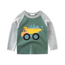 Pojkar långärmad T-shirt B1439 7