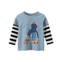 Pojkar långärmad T-shirt B1439 6