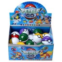 PokeBall med 2 Pokémon figurer och klistermärken Mini Pokémon figurer i Pokéball Present till Pokémon fans Liten och större figur med klistermärken i Pokéball, 24 st. 5